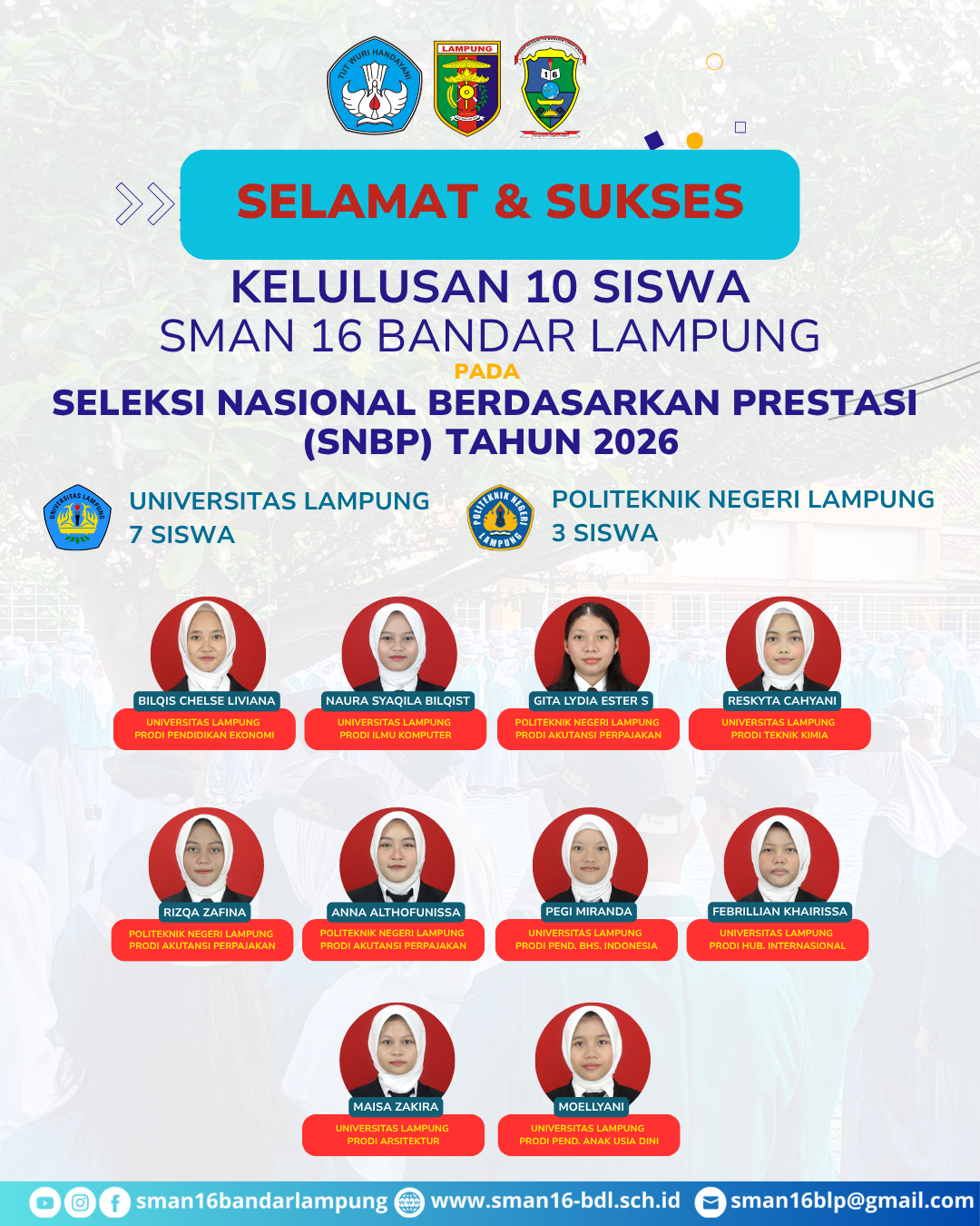 Peserta didik Lulus SNBP Tahun 2026