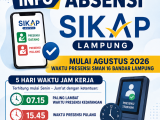 Informasi Absensi SIKAP Lampung di SMAN 16 Bandar Lampung