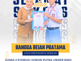 Rangga Reian Pratama Raih Juara 2 Taekwondo di Ajang Nasional